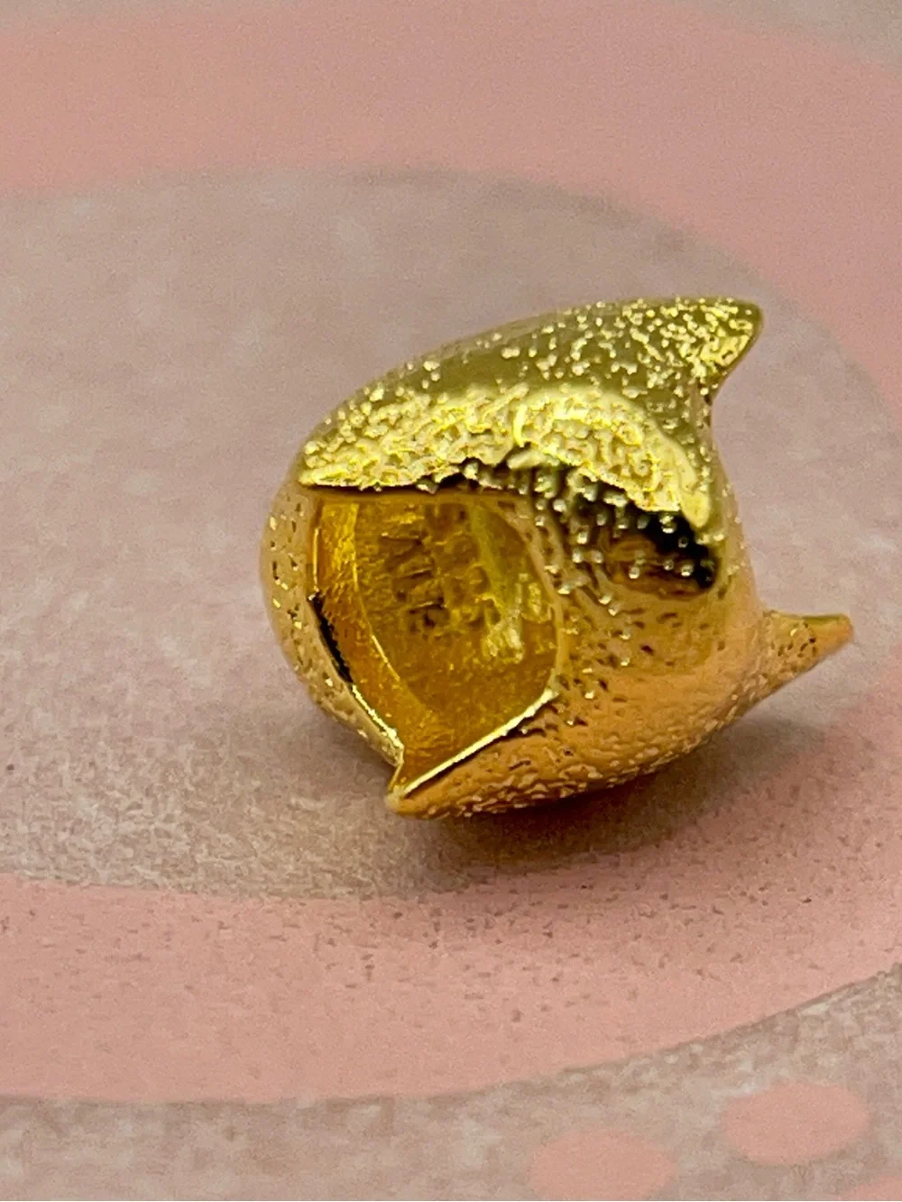 Pandora Gold Textured Star Mini Charm 763073C00
